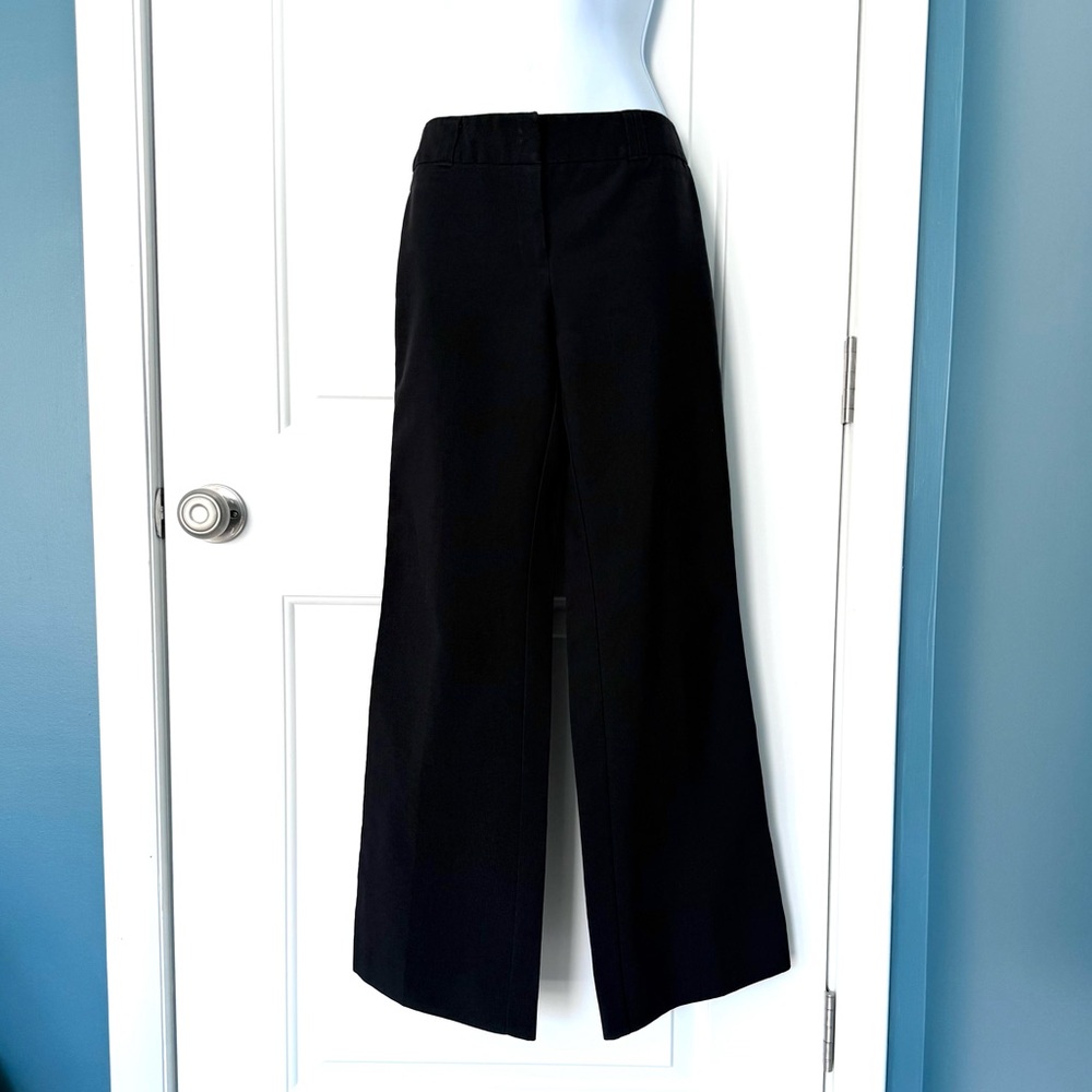NY&Co black polyester flare pants Size 2P EUC